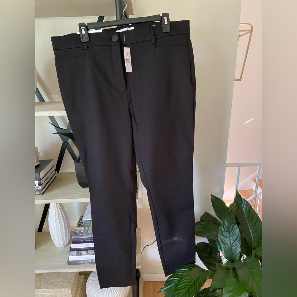 NWT Loft Classic Black Trousers